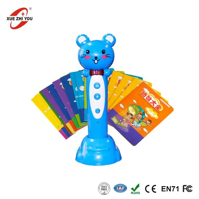 Barn läser penna med ljudbok