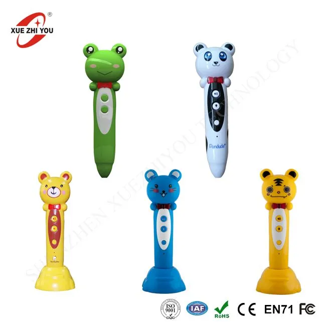Mus Frog Bear Studying Talking Pen For Kids Språk Och Ordbok Böcker Musical Children Educational Toy