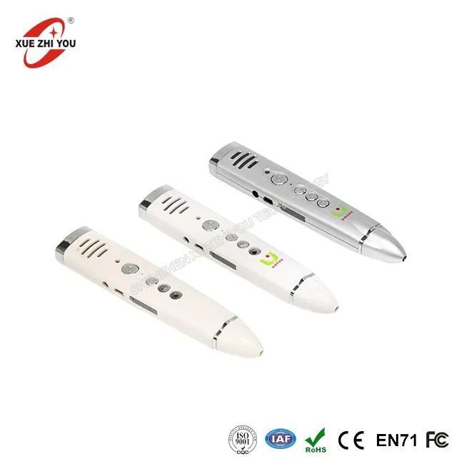 Studenter WiFi läspenna med hörlurar Billiga utbildning Talande penna med böcker ISO9001 Tillverkning Språk Undervisning