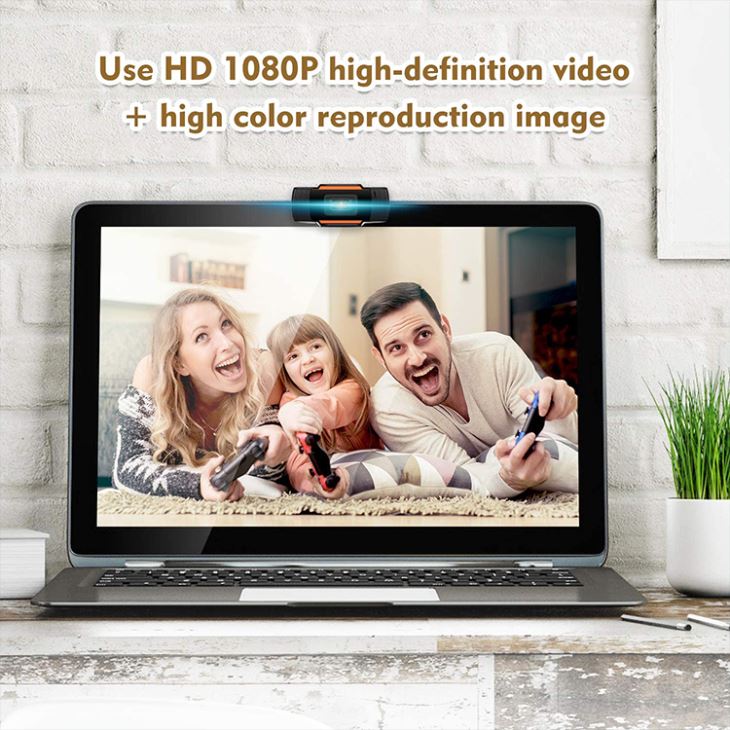 110 Degrees Wide-Angle 30fps HD 1080P Webcam USB Computer Camera